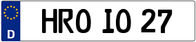 Trailer License Plate
